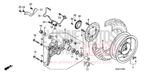REAR WHEEL FES1255 de 2005